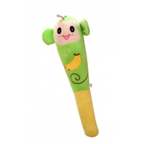 Green Monkey Massage Stick Plush Toy Stuffed Toy 2 Pieces
