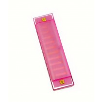 10 Holes Learning Toy Kids Colorful Harmonica Educatial Muscic Toy [Pink]