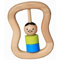 Cute Baby Musical Instruments Creative Rattles Wooden Hand Bell Baby Toys