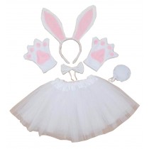 Show Costume Props Animal Performance Costume Party Costume Rabbit White