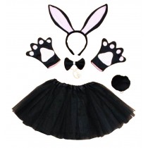 Show Costume Props Animal Performance Costume Party Costume Rabbit Black