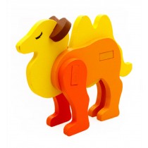 2 Pieces Child 3D Puzzle Jigsaw Puzzle, Camel