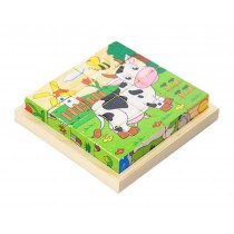 Cute Dairy Cow 3D Jigsaw Puzzle Wooden Puzzle For Children