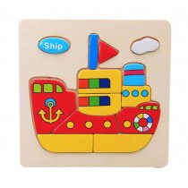 2 Pieces Wooden Stereoscopic Jigsaw Puzzle For Children, Ship