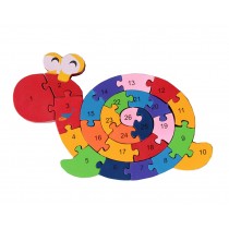 Funny Digital & Letter Wooden Blocks Puzzles Educational Puzzle Snail