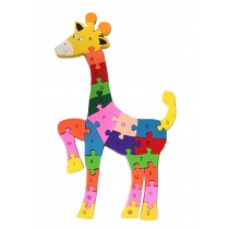 Funny Digital & Letter Wooden Blocks Puzzles Educational Puzzle Deer