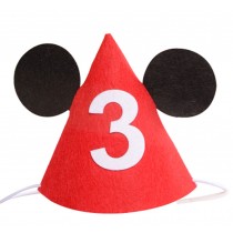 Number 3 Party Hat Birthday Hat For Child 2 Pcs