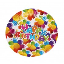 Birthday Party Disposable Plates Tablewares Set Of 20