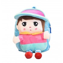 [Boy Blue] Cute Toddle Plush Backpack Children Nursery Backpack