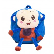 [Monkey Blue] Plush Children Nursery Backpack Kids Cute Animal Backpack