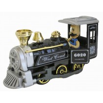 Simulation Locomotive Toy Model Trains Steam Train, Black (15*5*17CM)