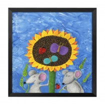 [Sunflower] Decorative Painting Framed Painting Wall Decor Kids Creative Picture