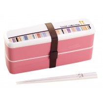 [Color-Block] Multifunctional Double Layer Bento/Lunch Box/Container
