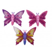 3Pcs Colorful Butterfly Toys Wind-up Toy for Baby/Toddler/Kids [Random Color]
