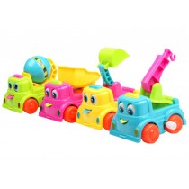 Cartoon Car Baby/Kids Wind-Up Toy(Color Random) 2 Pieces