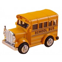 Children's Toys Mini Metal Car Model The Bus Model Car Toy Orange