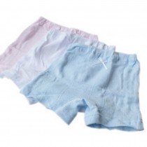 Set of 3 Solid Soft Cotton Panties for Girls Breathable Shorts 4-5Y