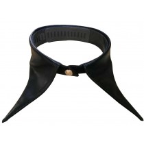 Original Fashion Black PU Detachable Shirt False Collar/ Peaked Lapel