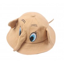 Boys Girls Summer Sun Protection Hat Toddler Cute Elephant Shape Cap, Khaki