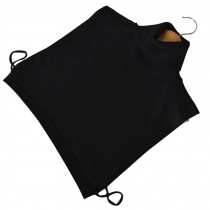 Womens Turtleneck Knitted Fake Collar Detachable Half Shirt Blouse - Black