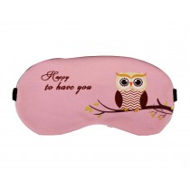 Lovely Owl Pattern Eye Mask Personalized Creative Eyeshade,Pink Owl