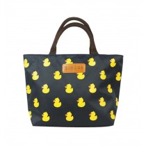 Lovely Oxford Cloth Printing Lunch Bag/Girl Handbag, Dark Blue Duck