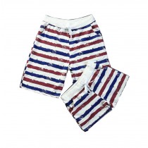 Set Of Two High-quality Stripe Men And Women Home Pants/Athletics Shorts