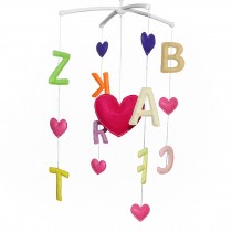 Baby Mobile Musical Baby Mobile Baby Crib Mobile, Letters