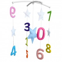 [Colorful Numbers] Unisex Baby Crib Bell, Cute Musical Mobile, Christmas Gift