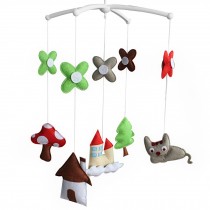 [Conutry Life] Unisex Baby Crib Bell, Cute Musical Mobile, Christmas Gift