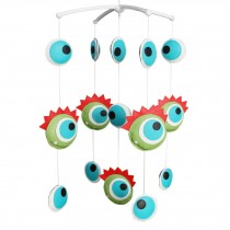 [Colorful Monsters] Unisex Baby Crib Bell, Cute Musical Mobile, Christmas Gift