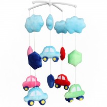 Baby Crib Rotatable Bed Bell Colorful Baby Toys [Colorful Cars]