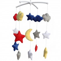 Baby Crib Rotatable Bed Bell Colorful Baby Toys [Colorful Stars]