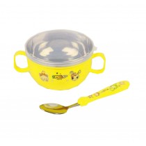 Baby Home Eating Utensil With Lid&Handle Durable Kids Eating Dishes