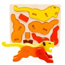 Tiger Puzzle Wood Disassembly Dimensional Puzzle(3-6 Years)