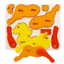 Horse Wood Disassembly Dimensional Puzzle(3-6 Years)