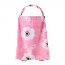 Pink Flower Baby Outdoor Nursing Cover Stroller Protector with Straps