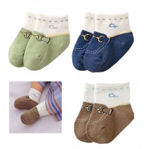 3 Pairs Kids/Baby/Toddler Socks Home/Outdoor Socks Shoes Looking Baby Socks