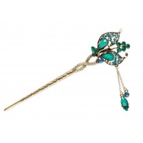 Decorative Hair Pin For Long Hair - Turquoise Blue for Women