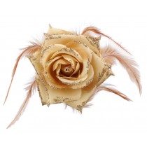 Rose Flower Hair Accessories Flower Brooch for Women