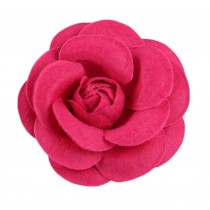 Women Fashion Camellia Flower Elegant Brooch Pin Set of 2