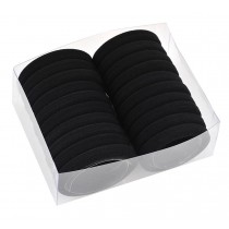 Pack of 40 Black Stretchy Elastic Hair Ropes
