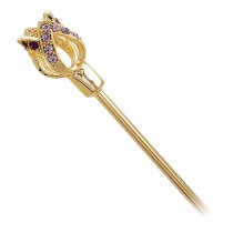 Gold Girls Hair Pin Flower Design Hair Stick