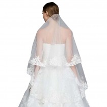 Lace Tulle Wedding Bridal Veil Wedding Accessory No Comb