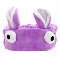 Cosmetic Face Washing Cute Purple Shower Elastic Headband