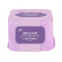 Lotion Removing Nail Polish Makeup Cotton Pads 300pcs in Purple Box