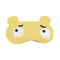 Comfortable Funny Yellow Aggrieved Expression Travelers Eye Sleep Mask