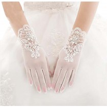 Beautiful Lace Women Wedding Gloves Bridal Gloves