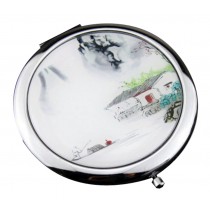 Chinese Style Elegant Compact Glass Round Mirror