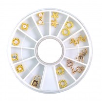 Elegant Wheel Rhinestones Nail Decorations Nail Decor